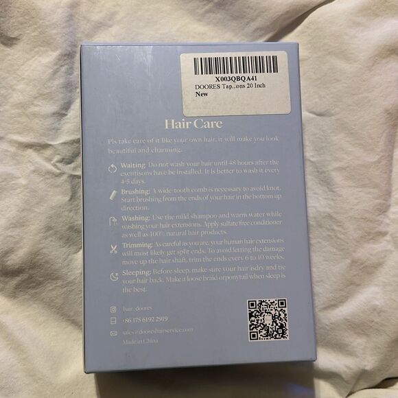 NEW DOORES Tape Hair Extensions Brown Color 20 Inch 100% HUMAN HAIR - Picture 10 of 11